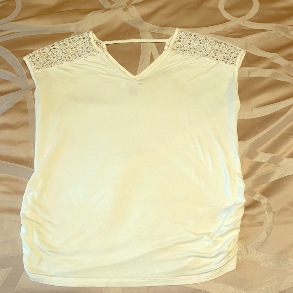 Old Navy Maternity V Neck Top with Shoulder Detail